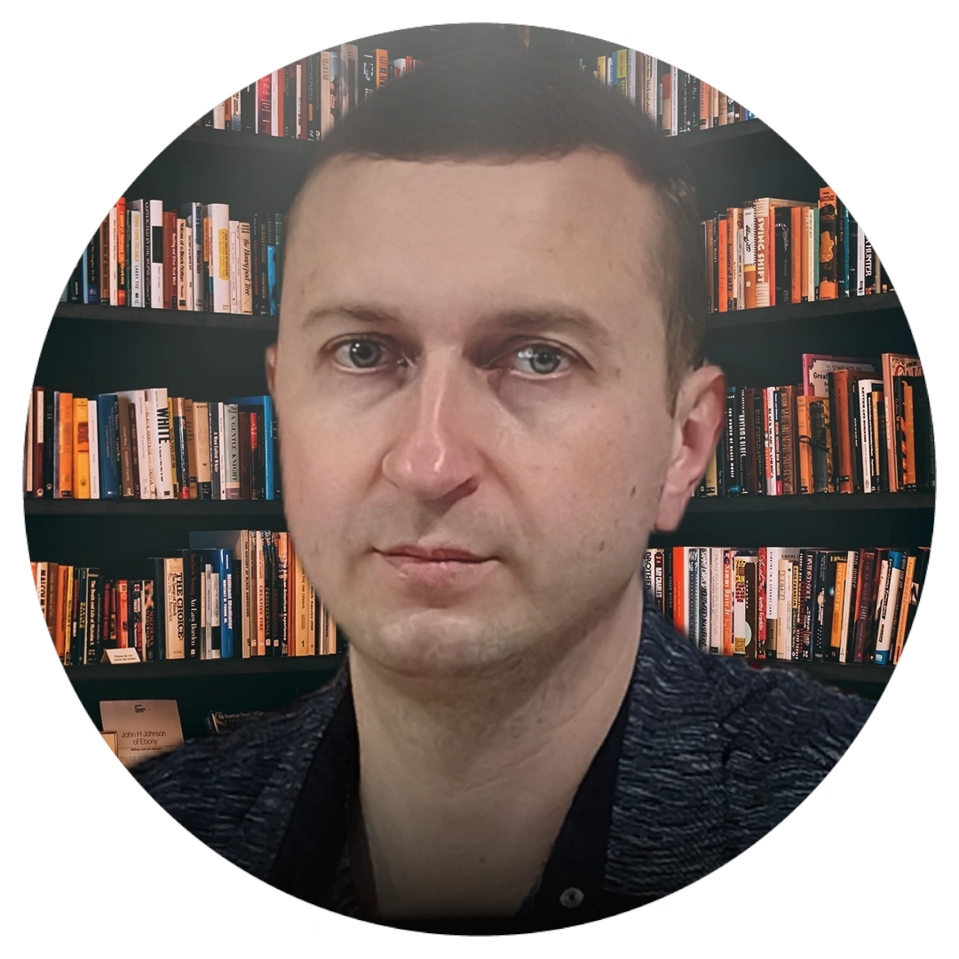 Portrait of author Maksym Zahorulko